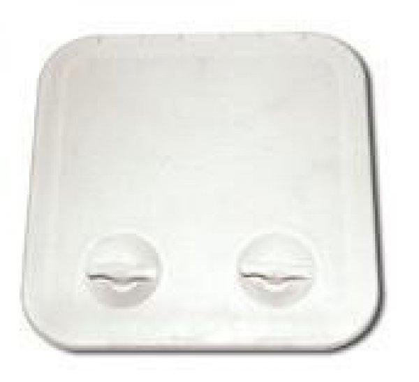 Tárolórekesz fedél dupla retesszel fehér ABS 372x372 mm EVA
