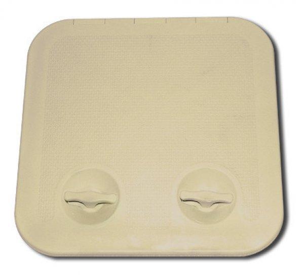 Tárolórekesz fedél dupla retesszel bézs ABS 460x510 mm EVA