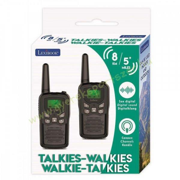 Digitális Walkie Talkie 8 km-es hatótávval, 8 csatorna LEXIBOOK