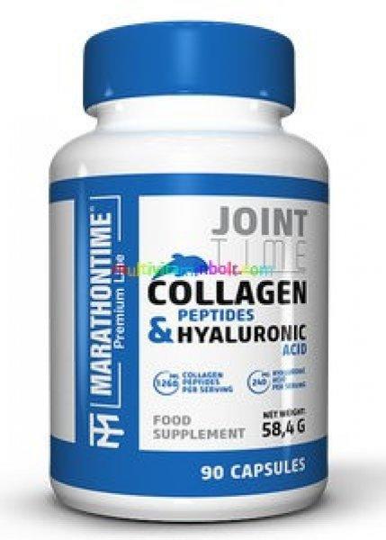 Tengeri Kollagén és Hialuronsav 90 db kapszula, 420 mg kollagén, 80 mg
hialuron kapszulánként - Marathontime