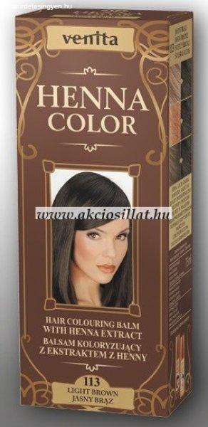 Venita Henna Color gyógynövényes krémhajfesték 75ml 113 Light Brown
Világosbarna