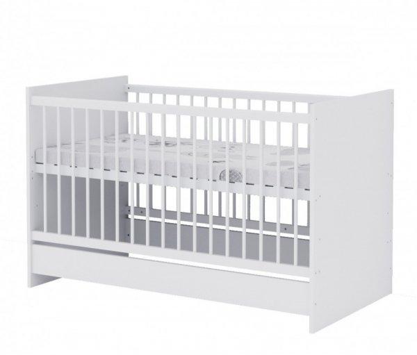 Baby Shop Basic 70×140-es átalakítható babaágy - bordázott fehér 