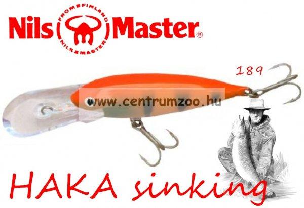 Nils Master Haka Sinking 7Cm 12G Wobbler (Color-189) Orange Tiger