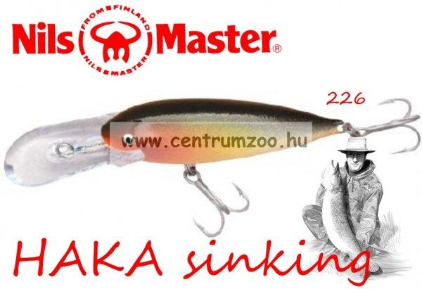 Nils Master Haka Deep Diving 7cm 8g wobbler (Color-226) Oliv Back