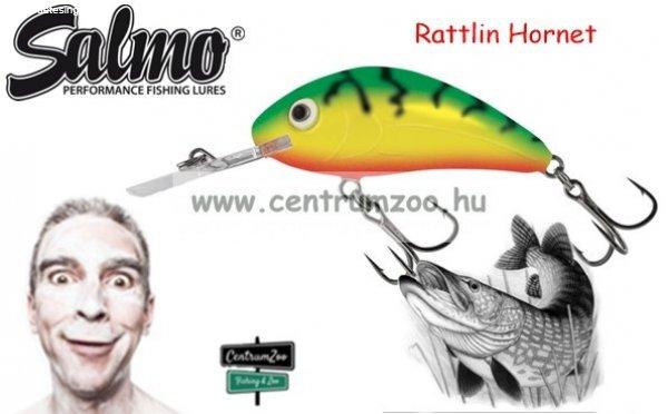 Salmo Rattlin Hornet Floating - 5,5cm 10,5g wobbler (Qrh026) Green Tiger