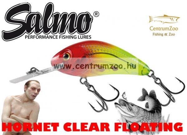 Salmo Rattlin' Hornet 4.5Cm 6G Wobbler (Qrh360) Clear Bright Red Head