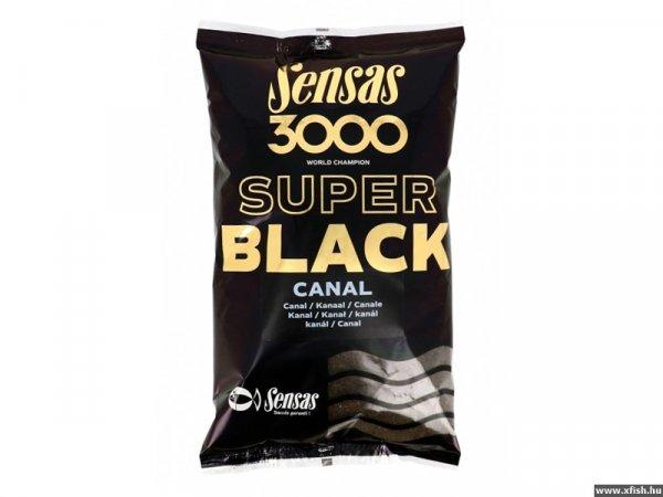 Sensas 3000 Super Black Horgász Etetőanyag 1Kg