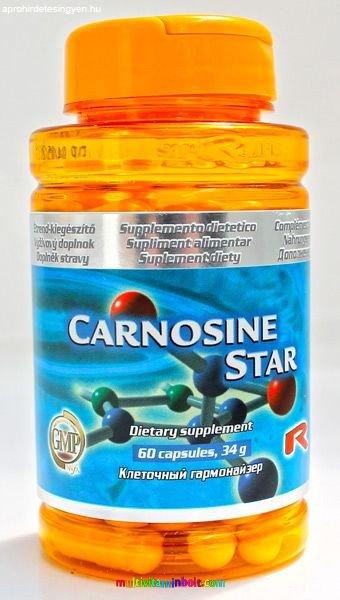 Carnosine Star 60 db kapszula, Q10 Koenzim, E-vitamin és L-karnozin tartalommal
- StarLife