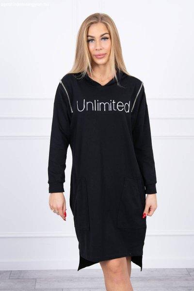 Unlimited ruha zsebekkel és cipzárral modell 9190 fekete
