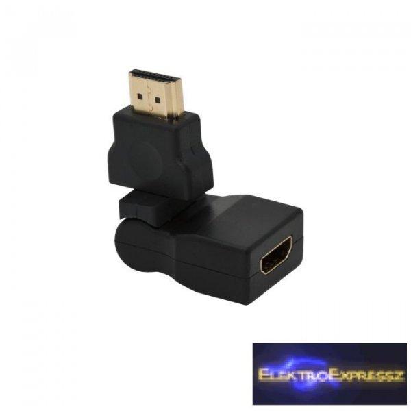 HDMI átalakító , adapter HDMI dugó - HDMI aljzat forgatható és dönthető