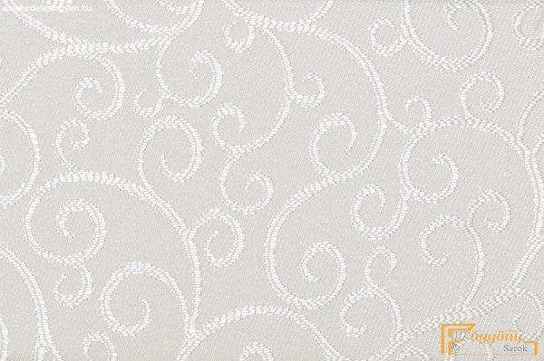 (2 szín) Rosaretto kacskaringó mintás dekor függöny R-150 cm(102)-Fehér
