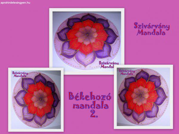  Békehozó  mandala -2.  - selyem mandala