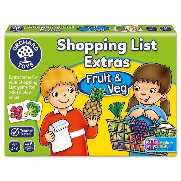 Bevásárlólista kiegészítő-Gyümölcsök, zöldségek