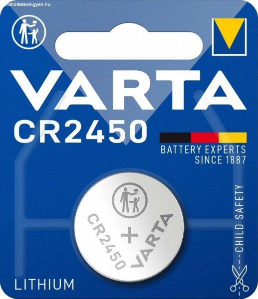 Varta CR2450 lithium gombelem 3V bl/1 6450