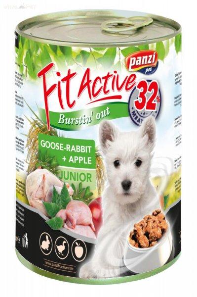 Panzi Fit Active Prémium 415 g junior konzerv kutyáknak liba-nyúl