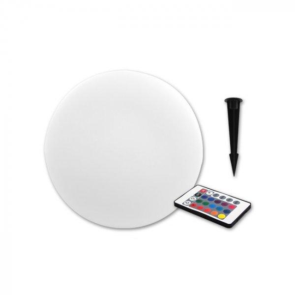 MasterLED Kula földbe szúrható 30 cm-es napelemes kerti gömb, RGB