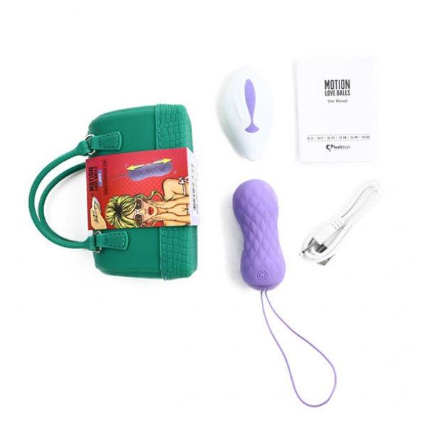 FeelzToys - Jivy purple akkus, rádiós, vízálló, lökő vibrációs tojás