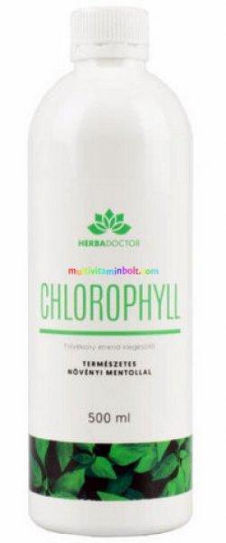 CHLOROPHYLL 500 ml természetes növényi mentollal, pektingél - Herbadoctor