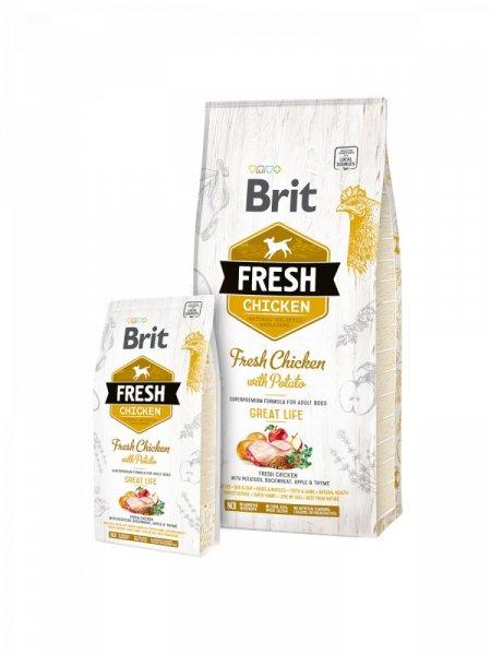 Brit Fresh ADULT CSIRKE & BURGONYA 12 kg