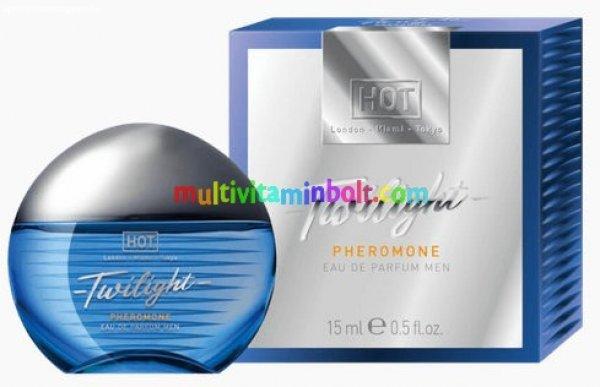 HOT Twilight Man 15 ml, Feromon Parfüm Férfiaknak, Francia parfüm, extra
feromonnal, érzéki illattal