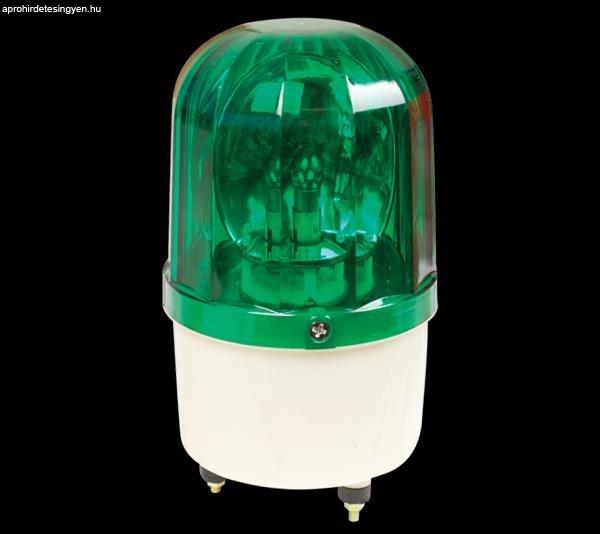 Jelző lámpa szirénával 12V 11W zöld