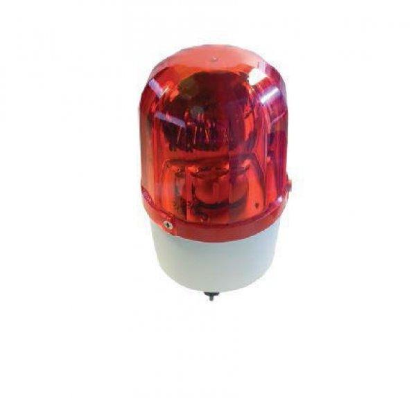 Jelző lámpa szirénával 12V 11W piros