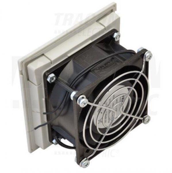 Elosztószekrény ventilátor szűrőbetéttel