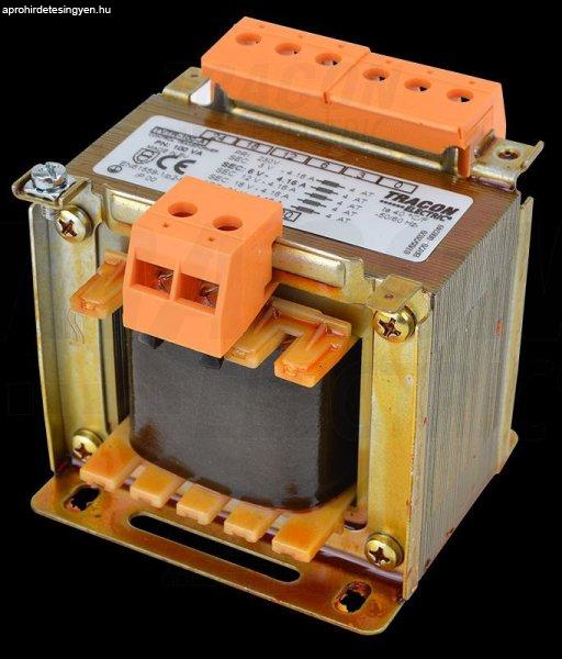 Leválasztó transzformátor 230V / 3-6-12-24V, max.100VA