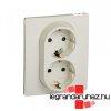 Legrand Nilo 2X2P+F aljzat krmmel bzs biztonsgi zsaluva