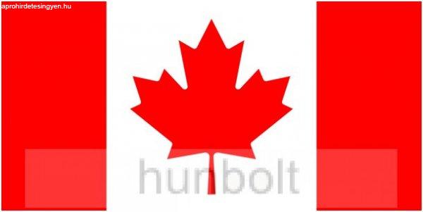 Kanada zászló 15x25cm, 40cm-es műanyag rúddal 