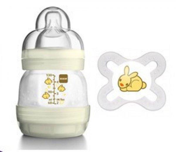 Mam Anti-colic cumisüveg 130 ml + ajándék Start játszócumi