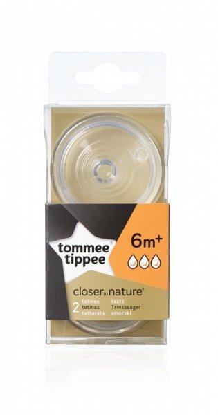 Tommee Tippee gyors folyású cumisüveg cumi (2db) Bpa-mentes 42112441