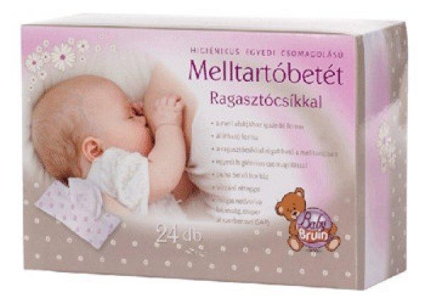 Baby Bruin eldobható melltartóbetét, ragasztócsíkos, 24 db-os