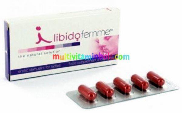 Libido Femme étrend-kiegészítő Nőknek, 5 db kapszula, vágyfokozó hatású