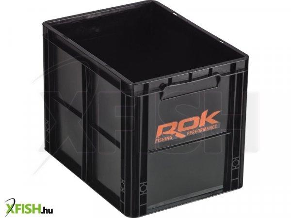 Rok Fishing Crate 433 - Tároló Rekesz Tető Nélkül 40x30x32 cm Fekete