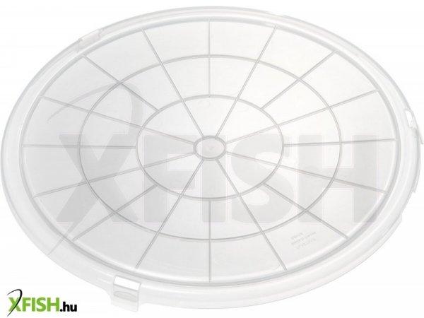 Rok Fishing Round Bait Bucket Fedél 18 literes Kerek vödörhöz Áttetsző