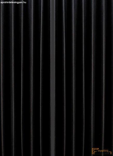 Bársony függöny - Fekete 280cm