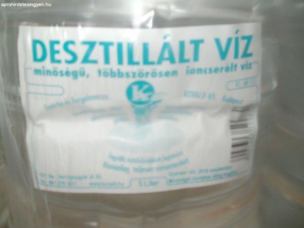 Desztilált víz 5l-es csak Raklapos rendelés esetén 