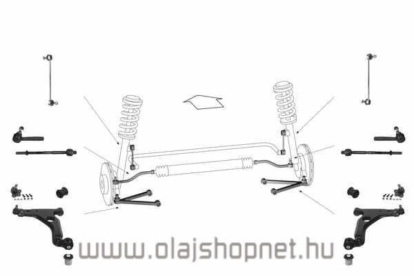 Opel Astra H Első lengőkar hátsó szilent Starline