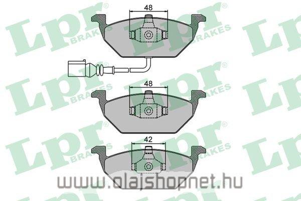 Skoda Fabia 1.0, 1.2, 1.4 i Első Fékbetét LPR Visszajelzős