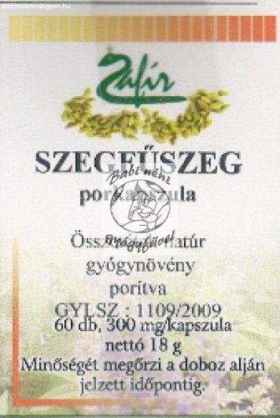 Zafír Szegfűszeg porkapszula (60db-os)