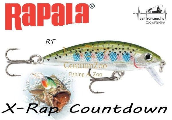 Rapala XRCD07 X-Rap Countdown Rap 7cm 10g wobbler - RT színben