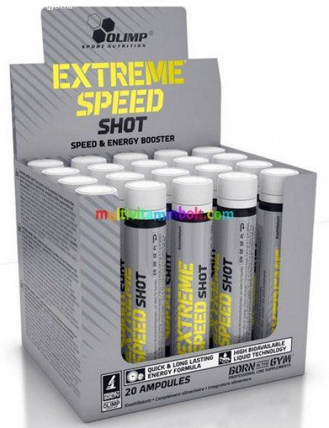Extreme Speed® Shot energizáló 20x 25 ml, folyékony, 20 adagos, kiváló
felszívódás - Olimp Sport