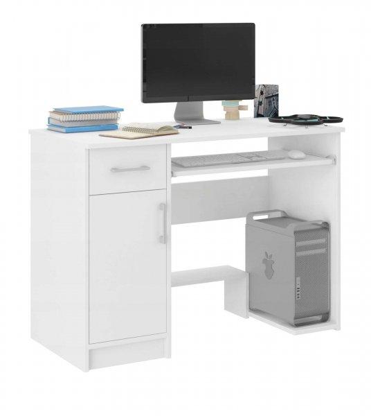 Modern számítógépasztal N10 - fehér