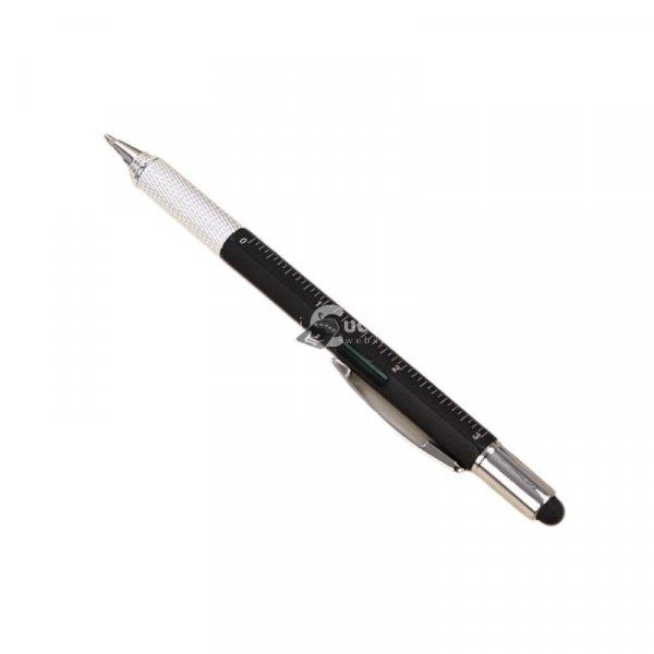 Multifunkciós toll, szerszám toll (6 az 1-ben) fekete