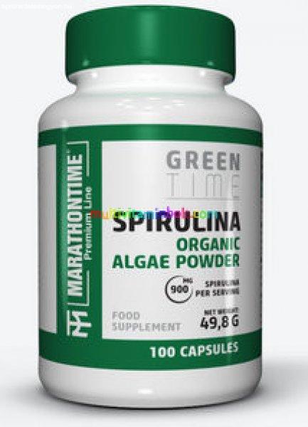 Spirulina alga 100 db kapszula, 450 mg - Marathontime
