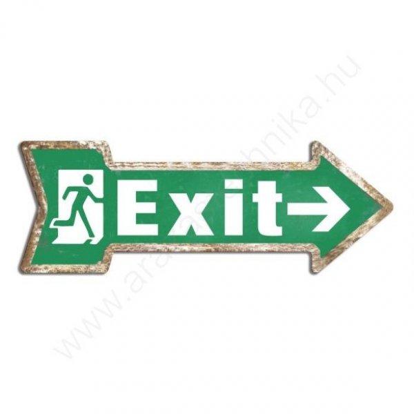 Green Exit retro fémtábla