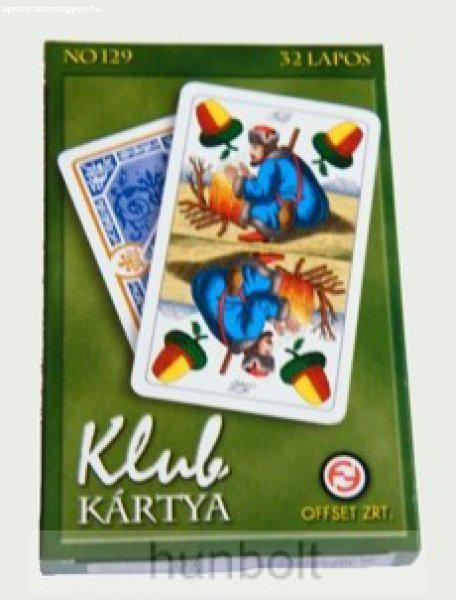 Nagyméretű magyar Klub kártya 