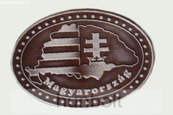 Ón ovális motoros Nagy- Magyarország hűtőmágnes (6,5X4,5 cm)