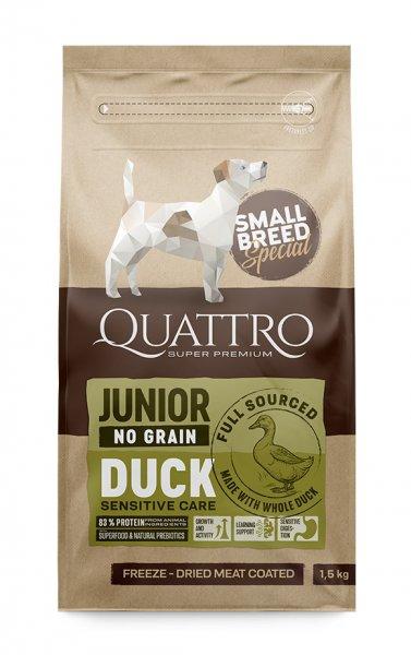 QUATTRO Dog Small Breed JUNIOR DUCK 1,5 kg